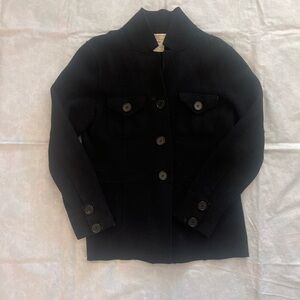 Black wool blend jacket